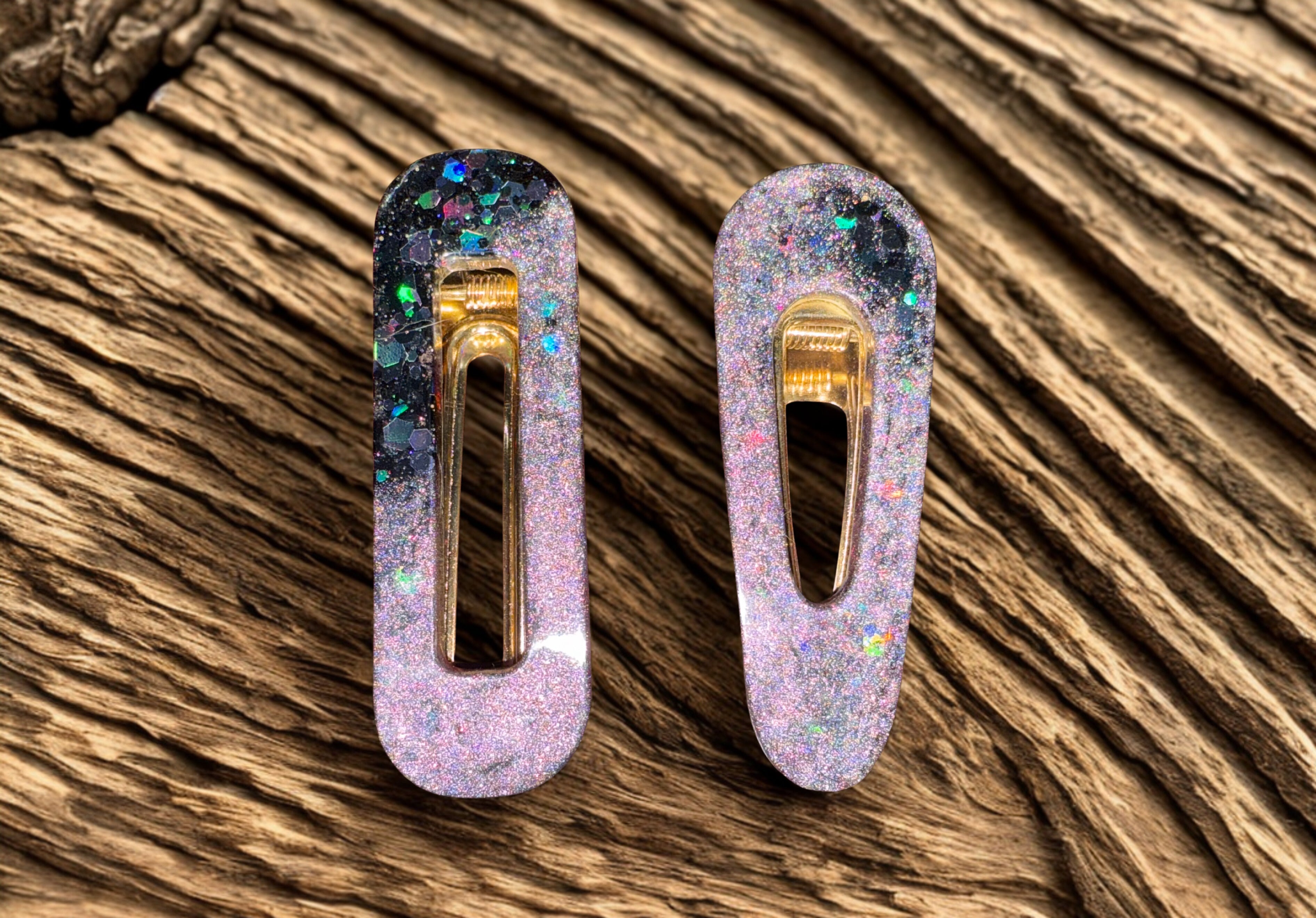 Confetti Glow Hair Clip Duo